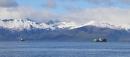 Barge Traffic in Icy Strait